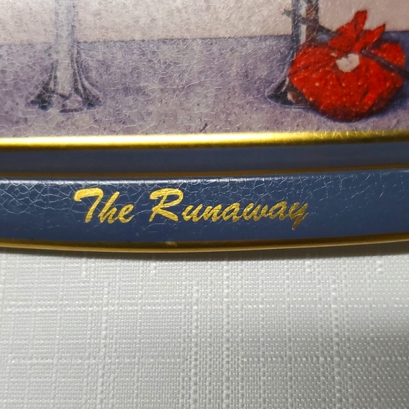 Norman Rockwell Tin Tray Home Office Decor Shelf Organizer Money Trinket - Picture 12 of 16